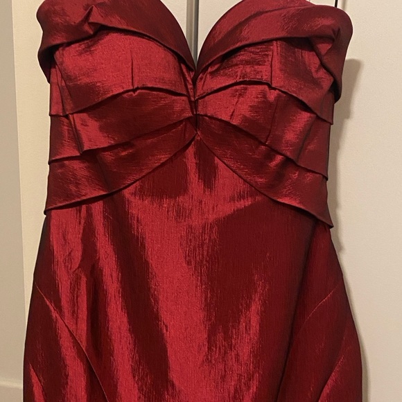 😍♥️Gorgeous Mac Duggal Strapless Taffeta Trumpet Gown ♥️😍 - Picture 6 of 12